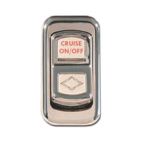 Rockwood 2006+ Peterbilt "Cruise ON/OFF" Chrome Rocker Switch Cover
