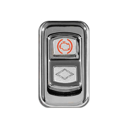 Rockwood 2006+ Peterbilt "Engine Brake" Chrome Rocker Switch Cover