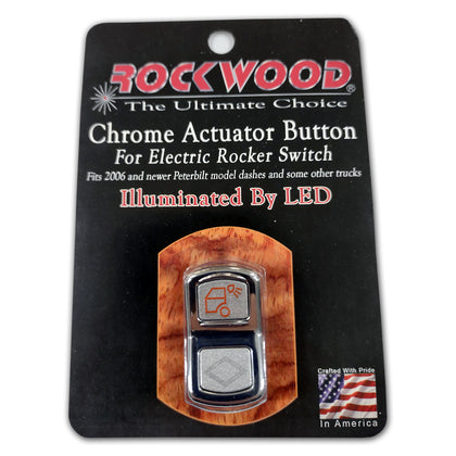 Rockwood 2006+ Peterbilt "Load Lights" Chrome Rocker Switch Cover