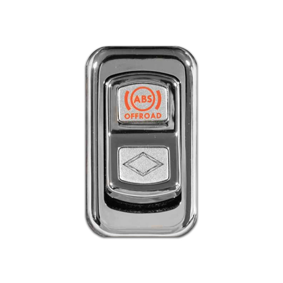 Rockwood 2006+ Peterbilt "ABS Off-Road" Chrome Rocker Switch Cover