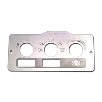 Rockwood 95-2005 Peterbilt 370 Stainless Steel A/C Heater Control Plate
