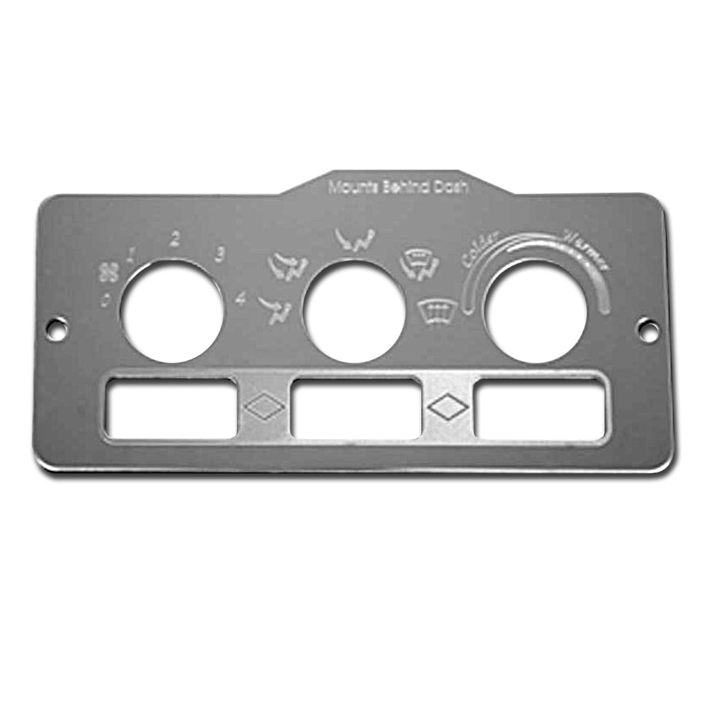 1995-2005 Peterbilt 370 Stainless Steel A/C Heater Control Plate