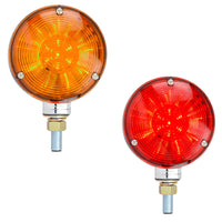 4" Double Face Star LED Pedestal Light (Amber/Amber or Amber/Red lens)