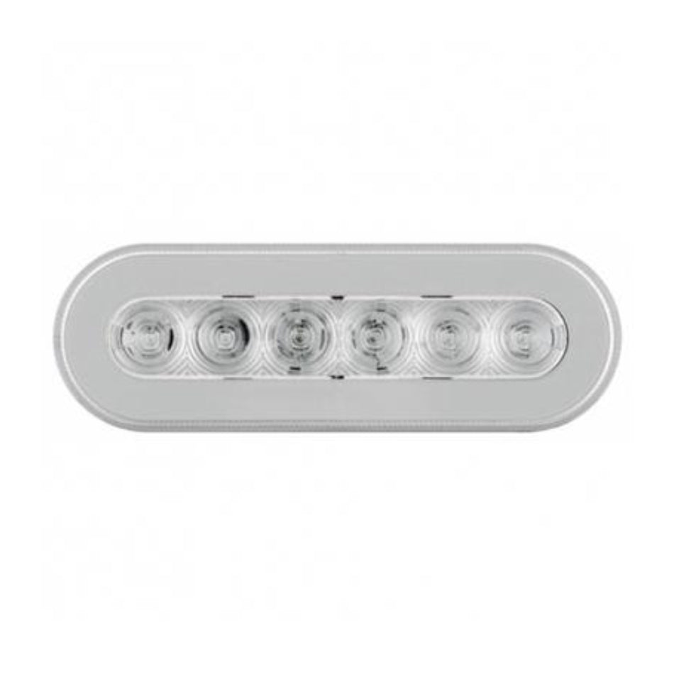 22 LED 6" Oval GloLight Kit (Stop, Turn & Tail) - Red LED/Red Lens or Clear Lens