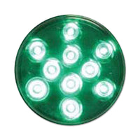 4 Inch LED Dual Brightness - 10 LED - 12 Volt - Off Road Lights (Blue or Green)