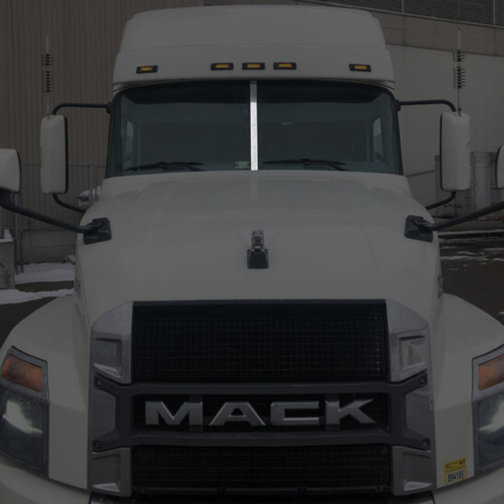 Mack Center Windshield Trim by Roadworks