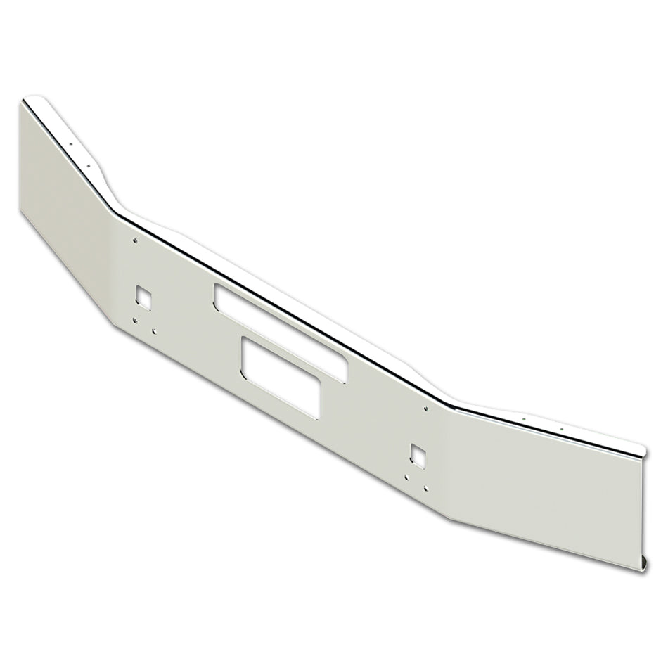 Valley Chrome - 04" Kenworth T-800B 14" Conventional Break Back 7GA Steel Square Bumper