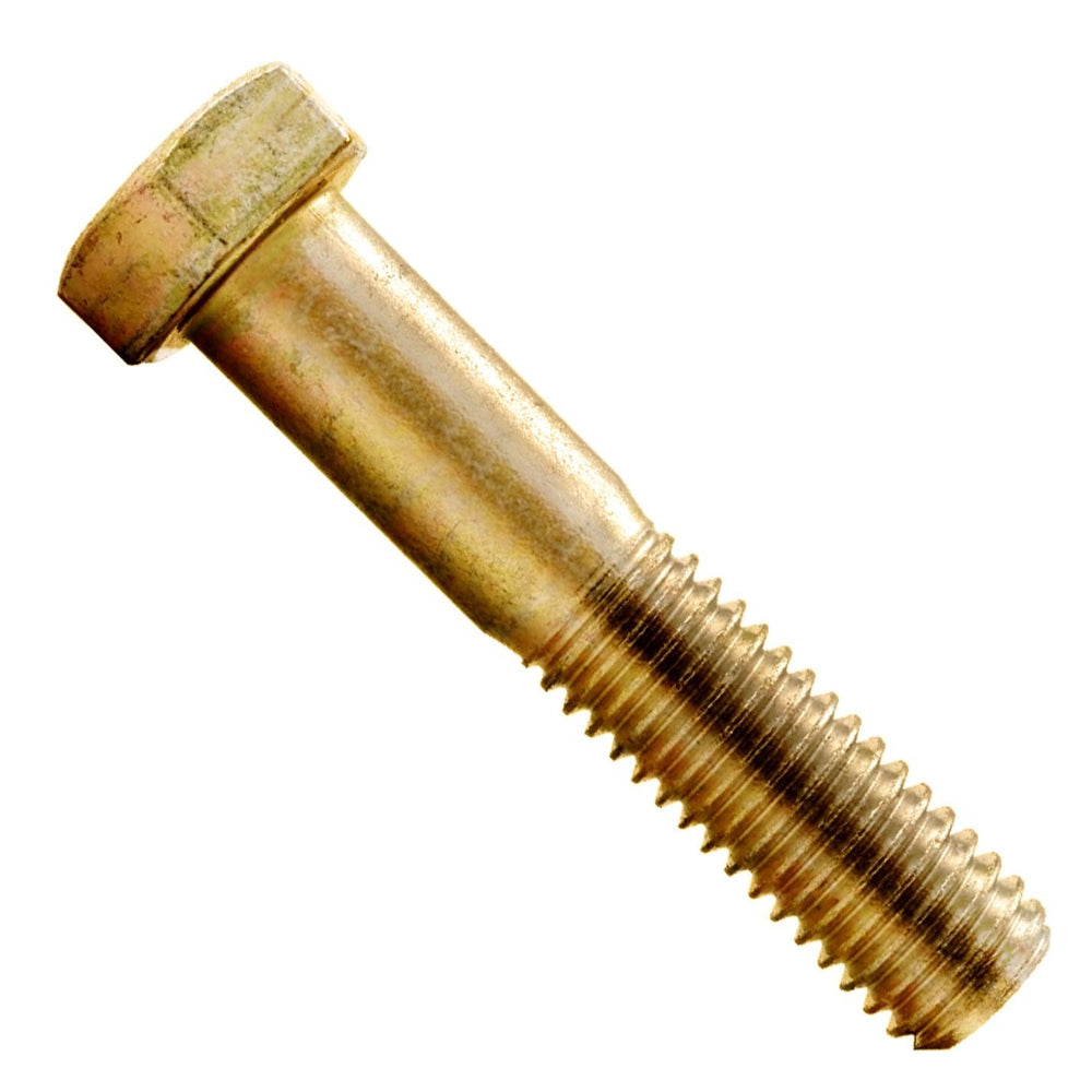 1/2"-13 x 2-1/2" Yellow Zinc Hex Head Cap Screw Grade 8
