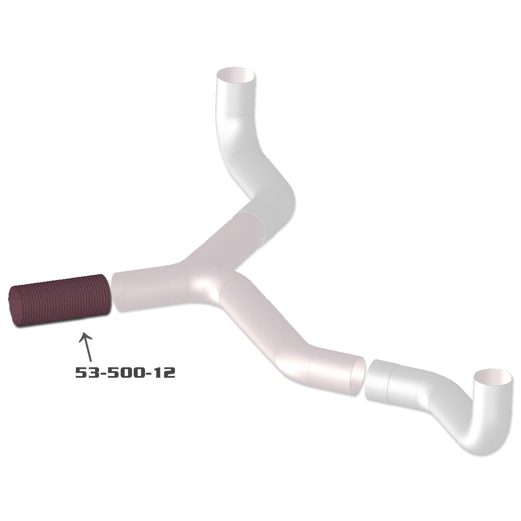 Grand Rock - Kenworth W900B, T600 or T800 Non-AeroCab Above Frame Dual Exhaust Parts