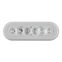 22 LED 6" Oval GloLight (Turn Signal) - Amber LED/Clear Lens