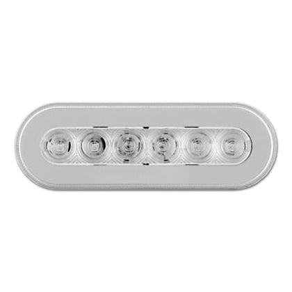 22 LED 6" Oval GloLight (Turn Signal) - Amber LED/Clear Lens