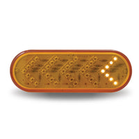Trux Amber Turn & Marker Sequential Arrow Oval LED Light - 35 Diodes
