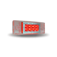 Trux - 2" x 6" Clear/Amber or Clear/Red Marker Multi-Directional LED Light - 24 Diodes
