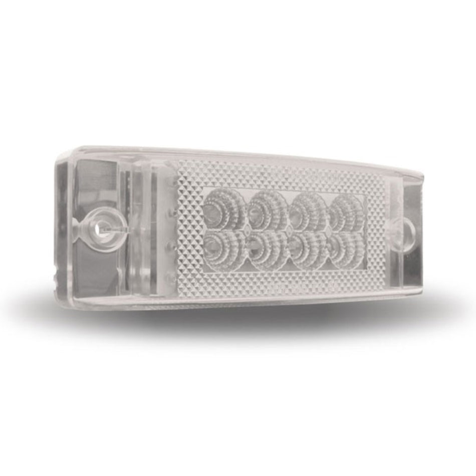 Trux - 2" x 6" Clear/Amber or Clear/Red Marker Multi-Directional LED Light - 24 Diodes
