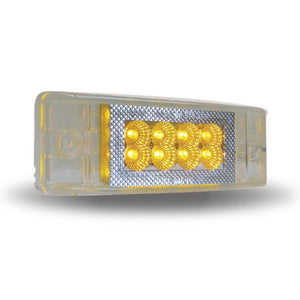Trux - 2" x 6" Clear/Amber or Clear/Red Marker Multi-Directional LED Light - 24 Diodes