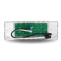 Trux - 2" x 6" Clear/Amber or Clear/Red Marker Multi-Directional LED Light - 24 Diodes