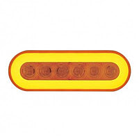 22 LED 6" Oval GloLight (Turn Signal) - Amber LED/Amber Lens