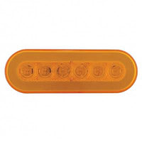 22 LED 6" Oval GloLight (Turn Signal) - Amber LED/Amber Lens