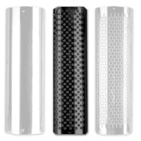 48" Tall x 4", 5", 6", 7" 8", 8.5", 9" or 10" Diameter x 180 Degree Heat Shields