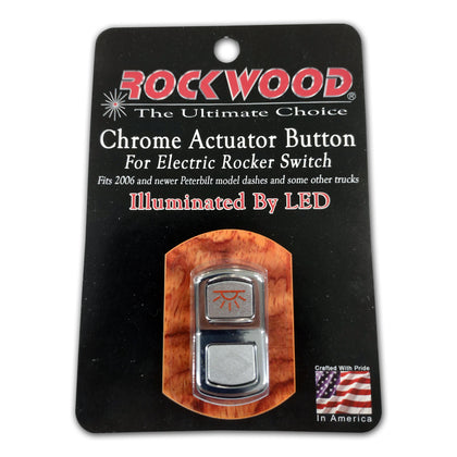 Rockwood 2006 Peterbilt "Cab Lights" Chrome Rocker Switch Cover