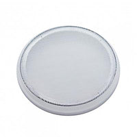 Chrome 7-1/4" Round Speaker Cover For Various Peterbilt Models