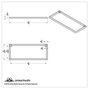 Chrome Plastic A/C & Heater Control Bezel For 2002-2005 Kenworth W900/T800/T600/T2000
