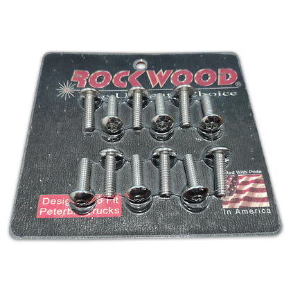 Rockwood Peterbilt 359 and 370 Chrome Upholstery Screws (12 Pack)