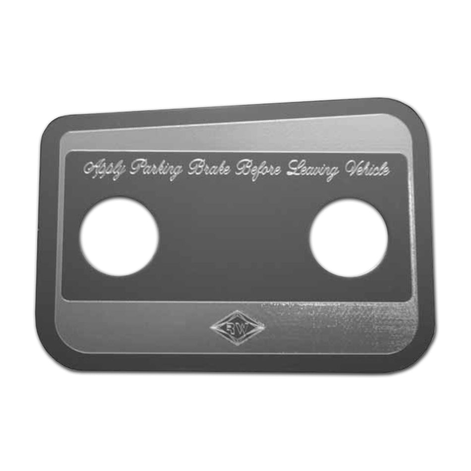 Rockwood 2006+ Peterbilt "Parking Control" Chrome Plate Cover
