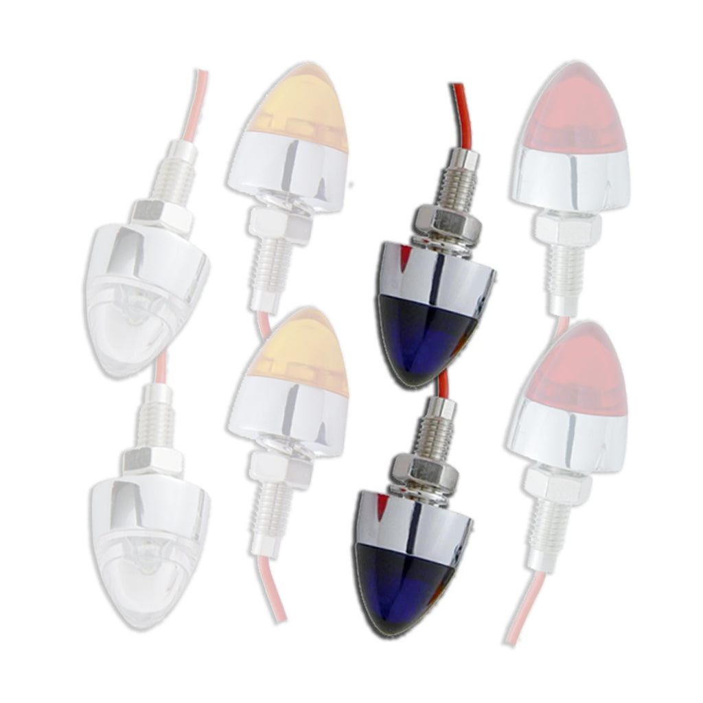 Chrome LED Bullet Nut Set (Pair)