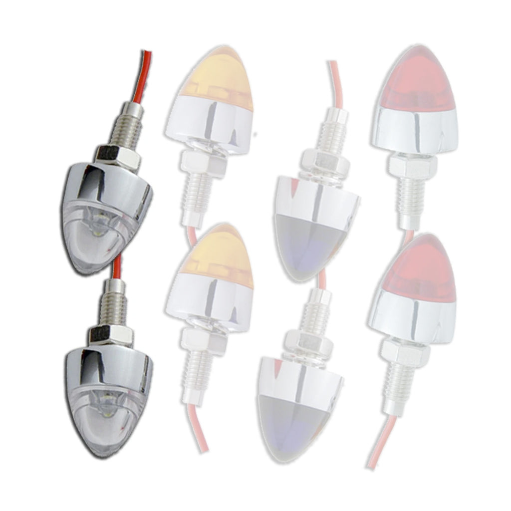 Chrome LED Bullet Nut Set (Pair)
