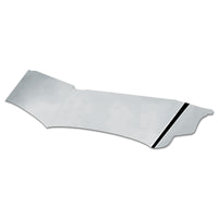 Valley Chrome - 2007+ Kenworth W900 14" Wicked Drop Curved Windshield Visor (2pc)