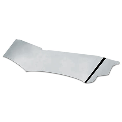 Valley Chrome - 2007+ Kenworth W900 14" Wicked Drop Curved Windshield Visor (2pc)