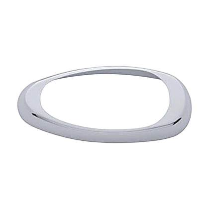 Chrome Plastic Sleeper Fairing Light Bezel For Freightliner Century/Columbia/Coronado