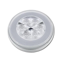 United Pacific - 21 LED 4" Round GloLight (Stop, Turn & Tail) - Red LED/Clear Lens