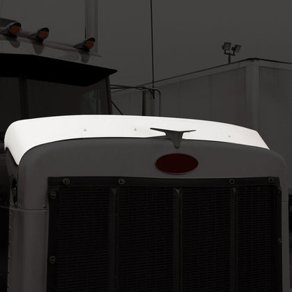 Peterbilt 378/379 Stainless Steel Hood Shield Bug Deflector