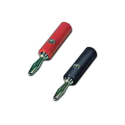 Nickel Plated, Cable Mount, Banana Plug (Black or Red)