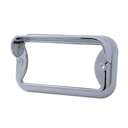 Small Rectangular Light Bezel for 6 LED Double Face Dual Function Lights