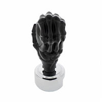 Satin Black Skull 13/15/18 Speed Gearshift Knob w/ Adapter