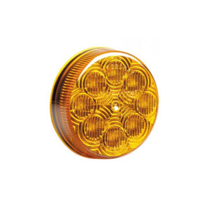 Maxxima - 2.5" Round, Amber Clear Lens Vantage Marker/Clearance Light