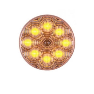 Maxxima - 2.5" Round, Amber Clear Lens Vantage Marker/Clearance Light