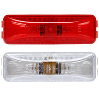 Truck-lite 19 Series, Red or Clear Rectangle, 2 Bulbs, 12V Marker/Clearance Light