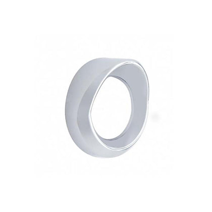 United Pacific - Chrome Plastic Oil Pressure Gauge Bezel With Visor For Peterbilt 359