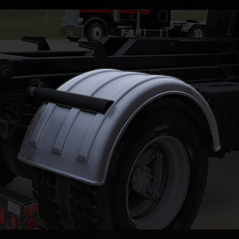 Minimizer Dual Tire (22.5" or 24.5" Width) Single Axle Fender - Black