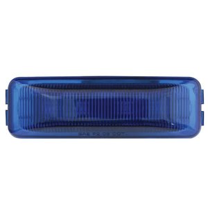 Medium Rectangular 4 Diode 12V LED Marker Light - Blue
