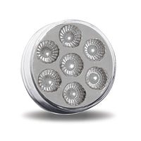 Trux 2" Dual Revolutions Red Marker to White Auxiliary Round LED Light - 7 Diodes