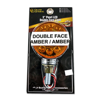 Amber/Amber 3" Round Double Face Spyder Turn Signal Light