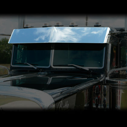 Peterbilt Old School 2 Piece Windshield Trim by Roadworks