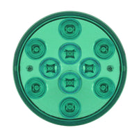 4" MEGA 10 LED Green/Clear Stop-Turn-Tail Light