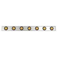 Roadworks 44" Stainless Steel Bar with 7 x 2" Round Light Holes