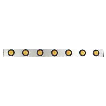 Roadworks 44" Stainless Steel Bar with 7 x 2" Round Light Holes